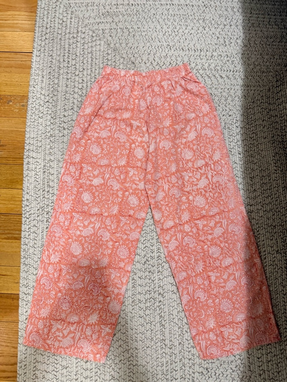 Roller Rabbit Paisley Floral Wide Leg Pajama Pants - Picture 2 of 5